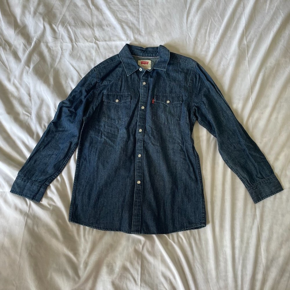 Boys Levi's Chambray Denim Shirts